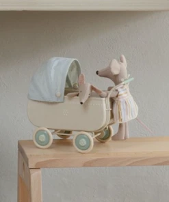 Maileg Blue Micro Pram