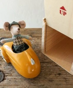 Maileg Mouse With Car Garage Toy