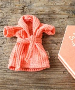 Maileg Coral Bathrobe For Mum Or Dad Mouse