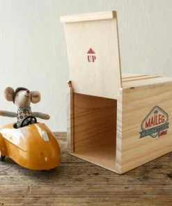 Maileg Mouse With Car Garage Toy