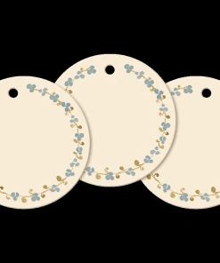 Maileg Round Gift Tags, 15 Pieces