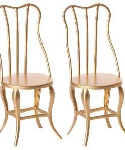 Maileg Set Di 2 Micro Sedie Oro