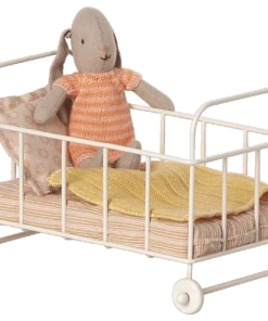 Maileg Cot Bed, Micro - Rose