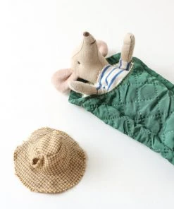 Maileg New Hiker Mouse - Big Brother With Sleeping Bag