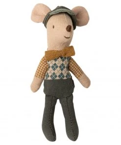 Maileg Mouse Car With Garage Blue