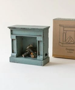 Maileg Fireplace - Blue