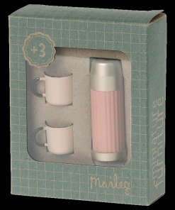 Maileg Thermos & Cups Soft Coral
