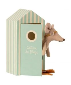Maileg Beach Mice Big Brother In Cabin De Plage