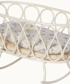 Maileg Blue Cradle with Sleeping Bag