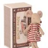 Maileg Big Sister Mouse In Matchbox