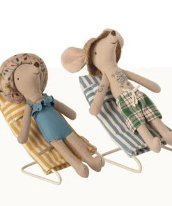 Maileg Beach Collection Sun Chairs Mice