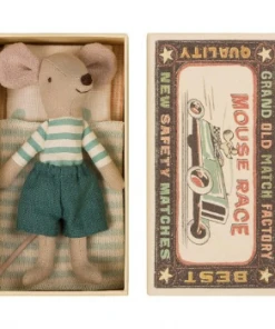Maileg Big Brother Mouse in Retro Style Matchbox Toy