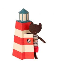 Maileg Cat Sauveteur with Tower
