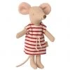 Maileg Topolina Sorella Maggiore Vestito A Righe