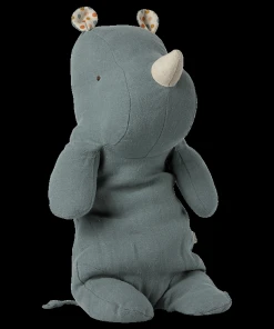 Maileg Safari Friends Medium Rhino Dusty Blue