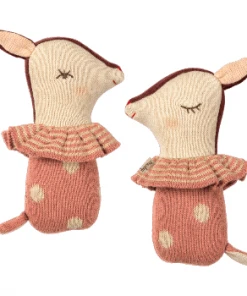 Maileg Baby Bambi Rattle Rose