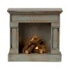 Maileg : Fireplace - Vintage Blue