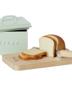 Maileg Miniature Bread Box Cutting Board Knife