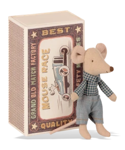 Maileg Little Brother Mouse in Matchbox