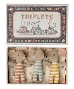 Maileg Triplet Matchbox Mice