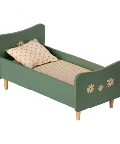 Maileg Wooden Bed - for Mini Mice and Rabbits - Mint Blue