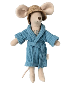 Maileg Bathrobe - Dusty Blue