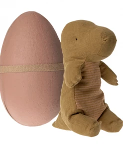 Maileg Medium Gantosaurus In Egg, Dark Ochre