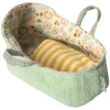 Maileg Carrycot with Mint Handles