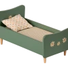 Maileg Wooden Bed Mini-Mint Blue
