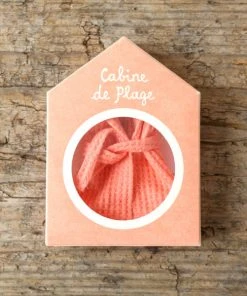 Maileg Coral Bathrobe For Mum Or Dad Mouse