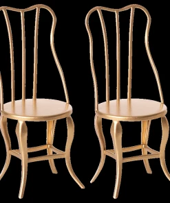 Maileg Micro Vintage Gold Chairs