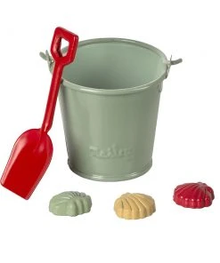 Maileg Beach Set Miniature Shovel, Bucket, Shells