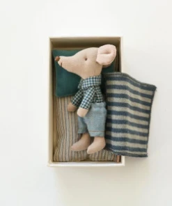 Maileg Little Brother Mouse Toy In Matchbox