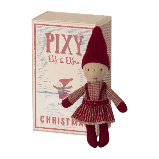 Maileg Pixy Elfie in Matchbox
