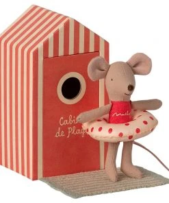 Maileg Cabina De Playa Con Hermana Pequeña