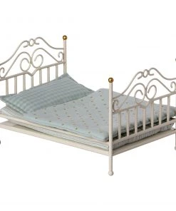 Maileg Vintage Bed, Micro - Off white