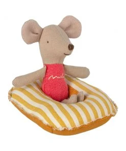 Maileg Rubber Boat For Small Mouse Yellow Stripe