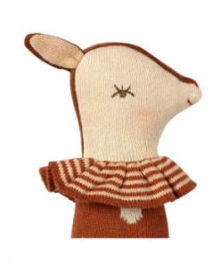 Maileg Rusty Bambi Soft Knitted Rattle
