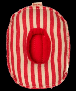 Maileg Small Red Rubber Stripe Mouse Toy Boat