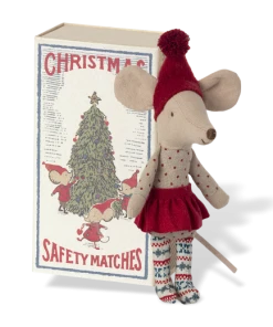 Maileg Christmas Mouse In Matchbox Big Sister