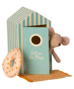 Maileg Ratones de playa, Hermano pequeño en caseta de playa