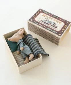 Maileg Little Brother Mouse Toy In Matchbox