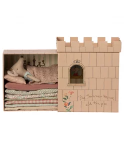 Maileg Big Sister Mouse Princess and The Pea Pink