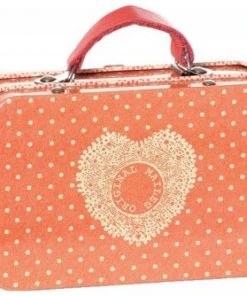 Maileg Orange Small Dots Metal Suitcase