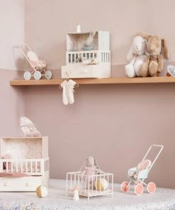 Maileg Baby Room Set with Micro Rabbit - Mint Blue