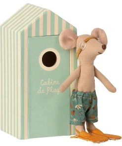 Maileg Grand Frere Dans La Cabine De Plage Jouet