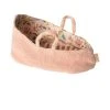 Maileg My Misty Rose Baby Mouse Carry Cot