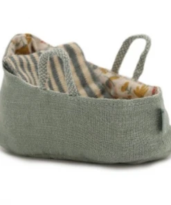 Maileg Mini Fabric Carrycot with Handles
