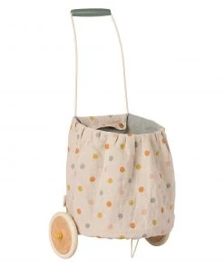 Maileg Trolley - Multi Dots - Blue