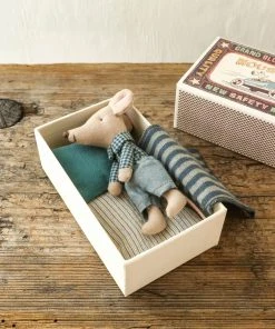 Maileg Little Brother Mouse Toy In Matchbox